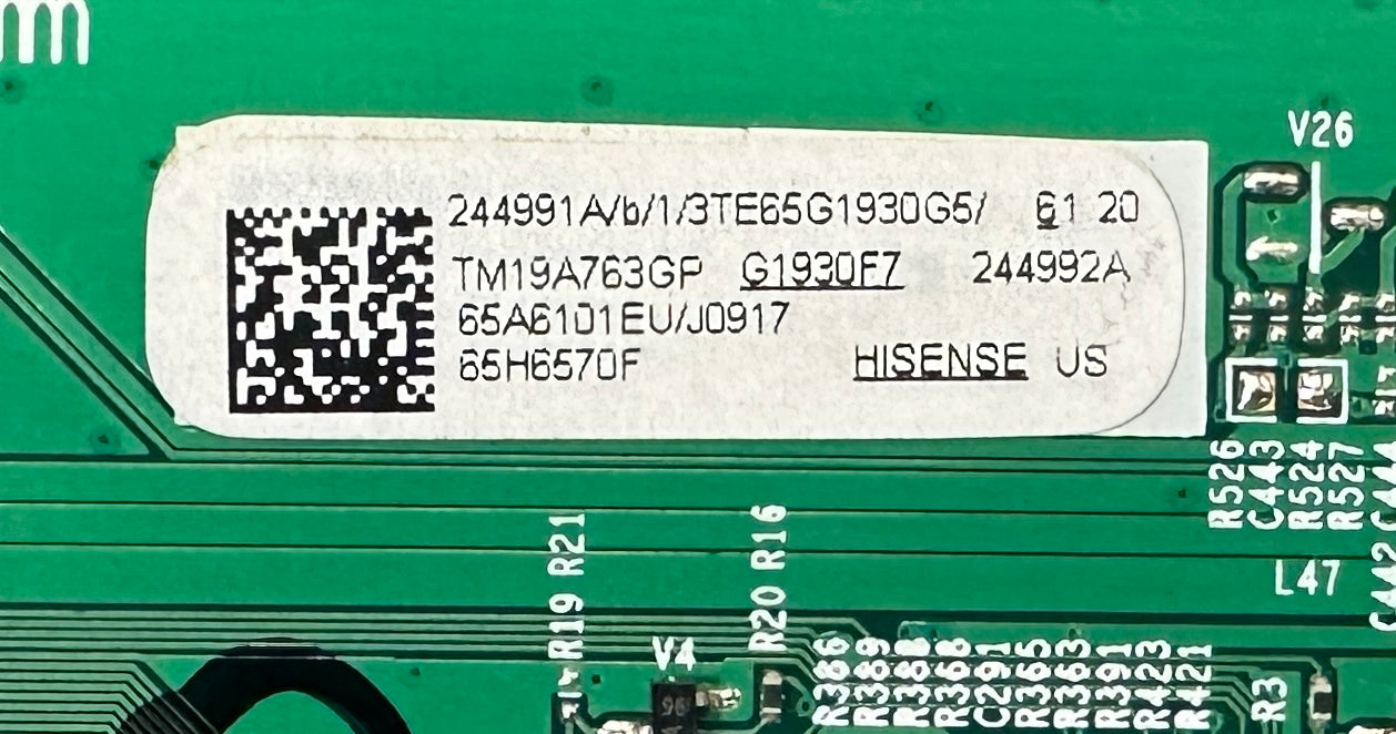 Hisense 244991 244992A Main Board for 65H6570F 65A6101EU